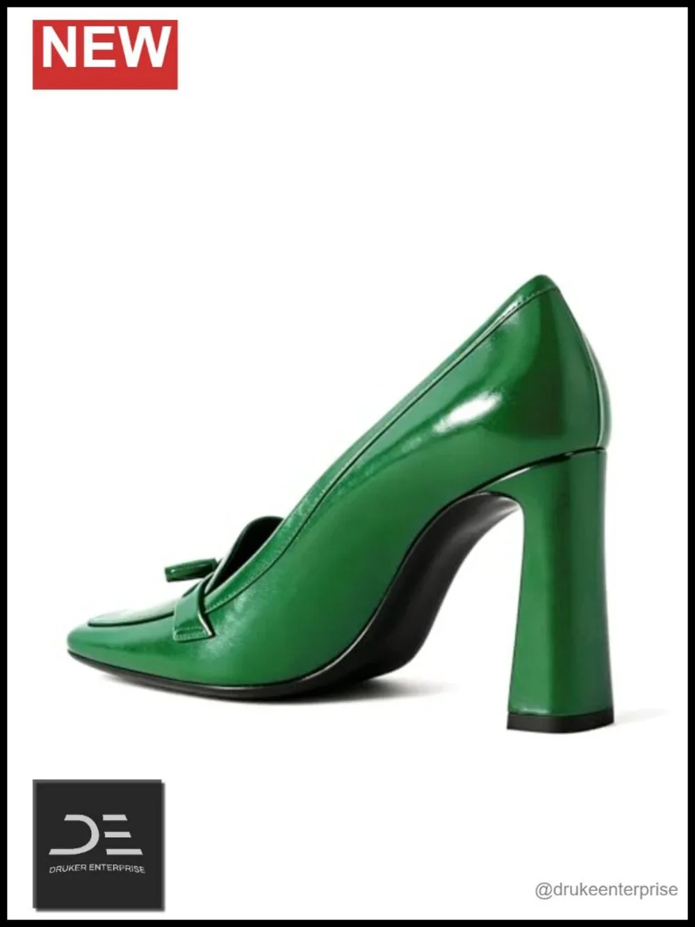 Womens Square Toe Tassel Loafers Chunky Block Heel Pumps Comfortable Office